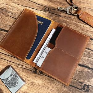 Leather <b>Passport</b> Holder Vaccination Card Holder Monogram Engraved <b>Travel</b> Gift <b>for</b> Him Her PTH-0024 - Product Image 4