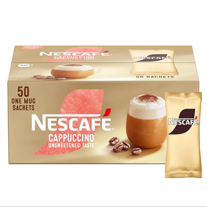 NESCAFÉ Cappuccino Sabor Sin Azúcar, Café Instantáneo en Sobres - 50 x 14.2g - Product Image 1