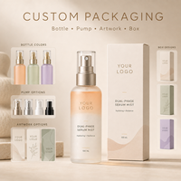 Sérum en Brume Biphasé Hydratant Effet Bonne Mine pour le Visage, Marque Blanche, Fabricant OEM ODM de Soins Faciaux Personnalisés