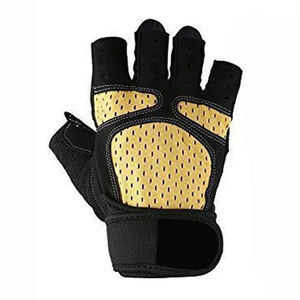 Guantes de Entrenamiento de Halterofilia, Medios Dedos, Antideslizantes, con Cierre, Nailon de Alta Calidad, para Gimnasio y Deportes, Unisex - Product Image 3
