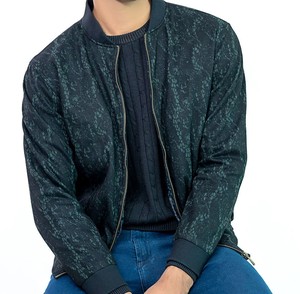 Bombardier de baseball fait à la main au Pakistan vestes d'université pour hommes avec logo avant à motif solide - Product Image 4