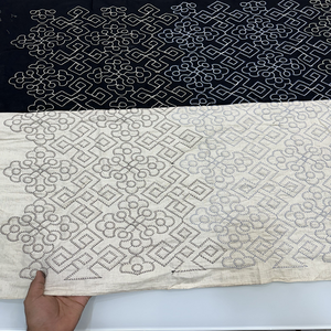 Tela de Bordado de Algodón de Alta Calidad, Suave y Transpirable, con Diseño Floral, para Costura, Manualidades y Uso Doméstico - Product Image 6