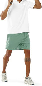 Short de sport décontracté et écologique pour hommes, pour le tennis, le fitness et l'entraînement au basket-ball, respirant et à séchage rapide - Product Image 3