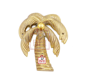 Bouton poussoir de sonnette de porte en laiton Parm Tree 130x110mm - Product Image 2