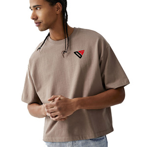 เสื้อยืดผู้ชายผ้าฝ้าย100% แขนครึ่งพิมพ์โลโก้แบบกำหนดเอง - Product Image 1