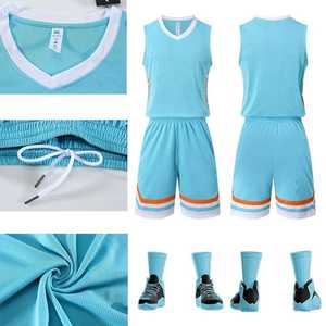 Maillots de basket-ball personnalisés hommes ensembles uniformes de basket-ball maillot de retour professionnel chemise de basket-ball respirante à séchage rapide - Product Image 4