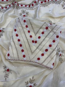 High Attractive New Design and Silk Fabric with Weaving Women Saree for Wedding Party Wear From Indian Supplier - Product Image 6