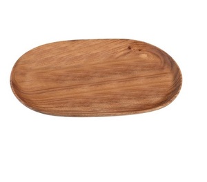 Bandeja de servicio de madera antigua hecha a mano, bandeja redonda de hierro de cobre de tamaño personalizado para comedor en casa, bandeja de bambú de estilo clásico, servicio de comida - Product Image 1
