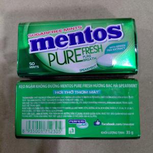 Caramelos Duros Mentoss Pure Fresh Spearmint, Caramelos Masticables Azules/Verdes, 35g - Product Image 6