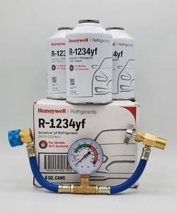 น้ำยาทำความเย็น R-1234yf กระป๋อง 8 ออนซ์ พร้อมชุดสายวัดแรงดันแอร์สีฟ้า ความบริสุทธิ์สูง 99.9% รับประกัน 18 เดือน - Product Image 4