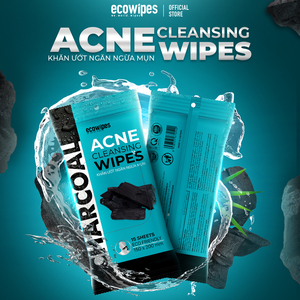 100% Bamboo Charcoal Fabric Mint Scented Feminine Anti-Acne Wipes for Women's Skin Care Ecowipes for Adults - Product Image 3