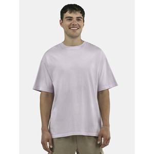 Camiseta de gran tamaño de algodón pesado 100% con hombros caídos personalizada de lujo para hombre, camiseta cuadrada de gran tamaño con cuello falso en blanco - Product Image 1