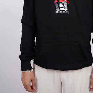 Venta al por mayor 100% algodón pesado personalizado pulóver con capucha Unisex Streetwear con serigrafía patrón sólido Premium para hombres - Product Image 6