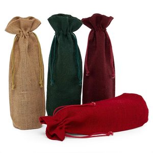 Eco-Friendly Simple Jute Wine Bags - Product Image 4