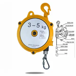 Équilibreur de ressort de pondération réglable de pièces d'équipement de levage