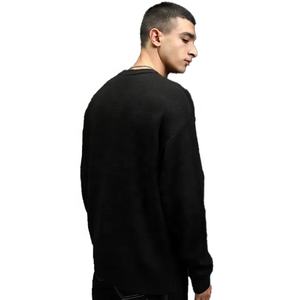 เสื้อถักสวมหัวสำหรับผู้ชายผ้าขนแกะคอกลมกันลมเป็นมิตรกับสิ่งแวดล้อมดีไซน์เป็นตัวอักษรแจ็คการ์ดออกแบบโลโก้ได้ตามต้องการ - Product Image 6