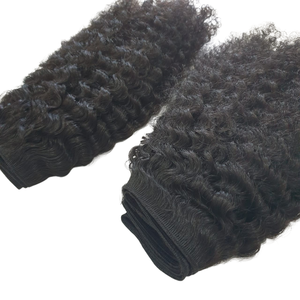 100% Cabello Remy humano rizado de larga duración con proceso al vapor Color de cabello natural virgen indonesio - Product Image 2