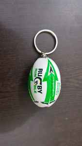 2024 llavero de pelota de rugby multicolor de alta calidad gancho de goma personalizado creativo para llaves y bolsos estilo Unisex - Product Image 4