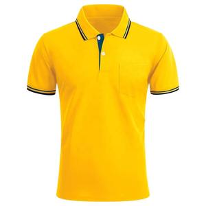 Nuevos hombres de talla grande para Polos de manga larga con cuello vuelto de contraste tela de lona transpirable para hombres de talla grande - Product Image 6