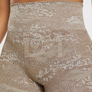 เลกกิ้งเอวกลางเอวระบายอากาศของผู้หญิงโลโก้ที่กำหนดเอง - Product Image 5