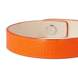 Bracciale da donna Homvare in pelle arancione con chiusura a scatto e numeri, ideale come regalo - Product Image 2