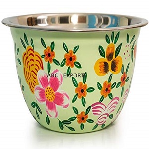 Bol à dattes en bois avec poignées en fer, design antique, couleur marron, bol décoratif élégant, vaisselle moderne, bols de service - Product Image 3