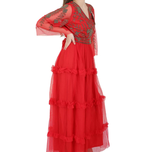 Glamour Sweet Sequin Bead Party Dress Casual Long Beaded Sleeve Cocktail Party Wedding Birthday Evening Gold Beads Work Women - Product Image 1