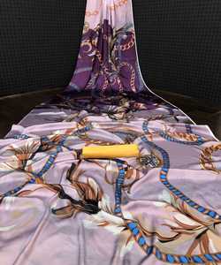 ผ้าส่าหรีพร้อมเสื้อ alphanumero ชุดปักลายสุดหรูสองสีสำหรับงานปาร์ตี้ - Product Image 1