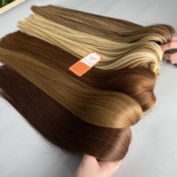 Extensions De Cheveux De Cabello 100Humano Remmy Blonde Double Drawn Raw Nano Ring Extensions De Cheveux Humains