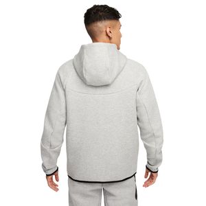 Veste à capuche zippée intégrale en polaire technique pour homme, gris chiné, légère, chaude, vêtements de sport d'entraînement, vêtements de sport haut de gamme - Product Image 6