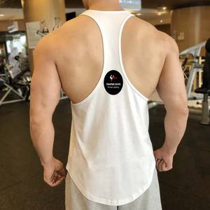 100% algodón ropa deportiva camisetas sin mangas logotipo personalizado Cool Fit músculo gimnasio entrenamiento camiseta sin mangas liso 3D bordado Formal - Product Image 3