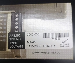 MA-45 AC + WESTERMO Convertidor de 1 a 1/485 + Nuevo + Embalaje original - Product Image 1