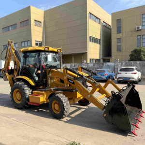 Retroexcavadora CAT 420F con Motor Cummins, Potencia de 70KW, Carga Nominal de 5 Toneladas, Peso de la Máquina de 7 Toneladas, Certificación EMA, CE, EPA, Modelo 2026 para Granjas - Product Image 1