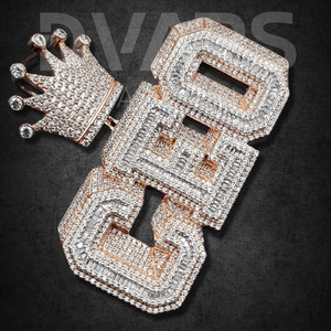 จี้เพชรเคลือบเงาแบบกำหนดเองสำหรับซีอีโอ สไตล์งานปาร์ตี้กลางคืนสุดคลาสสิก ชุบทองคำแท้ 925 เงินสเตอร์ลิง เครื่องประดับเพชรสำหรับทุกเพศ - Product Image 4