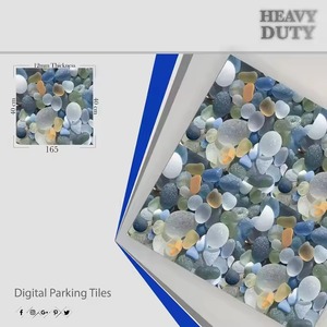 Azulejos de suelo de estacionamiento de porcelana para exteriores antideslizantes de 40x40cm de grado Premium Digital, aspecto de piedra Exterior de 12mm, ladrillo refractario moderno para Baño - Product Image 4