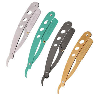 Mejor Empresa Pissco: Maquinilla de Afeitar de Barbero Plegable de Seguridad con Mango, Cuchilla Recta para Afeitar, Soporte para Maquinilla de Barbero, 1 Pieza - Product Image 6