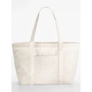 Borse Shopper in Cotone Organico a Righe, Prodotto Promozionale Sostenibile - Product Image 6