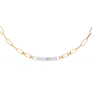 สร้อยคอทองคำ 18K ประดับเพชรเลี้ยงในห้องปฏิบัติการ เครื่องประดับสุดหรูสำหรับสุภาพสตรี - Product Image 5