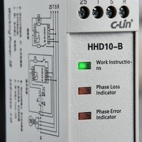 Relè di Protezione C-lin HHD10-B per Automazione Industriale, Controllo Sequenza Fasi e Sovratensione, AC380V, Sostituisce ABJ1-11W