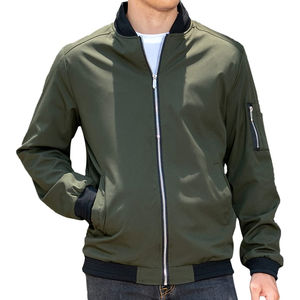 Offre Spéciale Slim Fit vêtements d'extérieur hommes vêtements Bomber Satin saison d'hiver veste impression personnalisée Logo hommes Satin veste pour tenue décontractée - Product Image 5