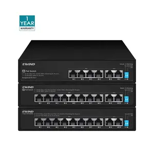 Desktop PoE switch Provides 6 10/100TX 60W 802.3at PoE+ And 2 Uplink Ports Switch PoE With 120W Ethernet Switch CCTV NVR