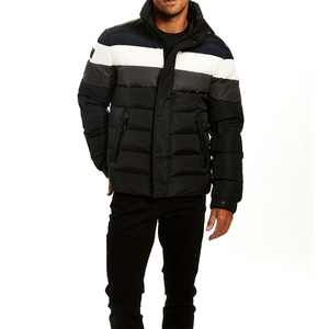 Vente en gros Veste matelassée de service OEM personnalisée pour hommes Logo personnalisé Veste d'hiver pour hommes avec poche Veste matelassée à bulles pour hommes - Product Image 3