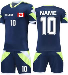 Equipo de fútbol personalizado, camisetas de fútbol, uniformes, logotipo del equipo, 100% poliéster, secado rápido, estiramiento, Unisex, ropa deportiva para adultos - Product Image 3