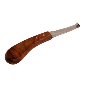 Couteau à sabot pour la coupe du bétail Outil de maréchal-ferrant réutilisable avec manche en bois ergonomique et lame en acier à haute teneur en carbone - Product Image 3