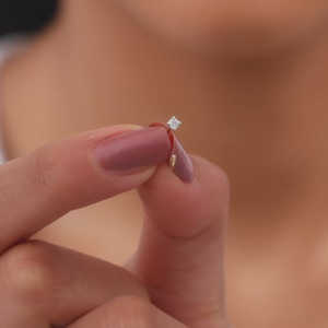 Boucles d'oreilles or avec diamant précieux - Product Image 1