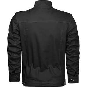 <b>Mens</b> Classic Black Winter Varsity <b>Jacket</b> Front Logo Durable Polyester/Cotton Fabric Stylish Stand Collar Quick Dry Breathable - Product Image 2