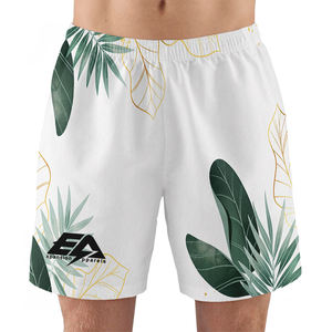 Short de bain d'été en polyester pour homme, coupe courte, uni vintage, séchage rapide, sublimation, deux shorts de plage profonds 6XL, couleur unie - Product Image 1