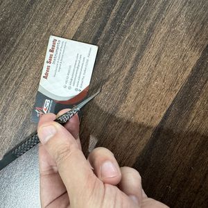 45 Degree Matte <b>Black</b> Lash Tweezer Stainless Steel Sweat Proof Strong <b>Hold</b> Customised Logo Printing OEM Service - Product Image 2