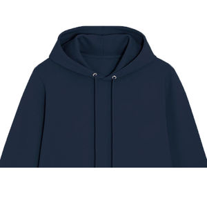 Custom <b>Women's</b> 100% Cotton Fleece Winter <b>Sweatshirt</b> <b>Dress</b> Eco-Friendly Breathable Windproof Embossed Embroidered Front Blue Crew - Product Image 4