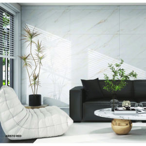 Carreaux de sol et de mur en porcelaine de qualité supérieure 600x1200, finition marbre poli, grand format, pour hôtels, villas et bureaux. - Product Image 1